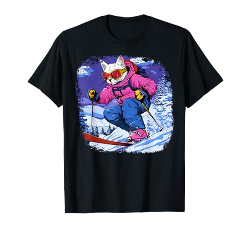 Cat Telemark Ski T-Shirt