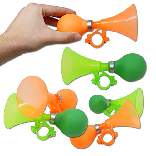 image for Pro Image Squeeze Bike Horns Bell for Kids Neon Color | Attachable Bic