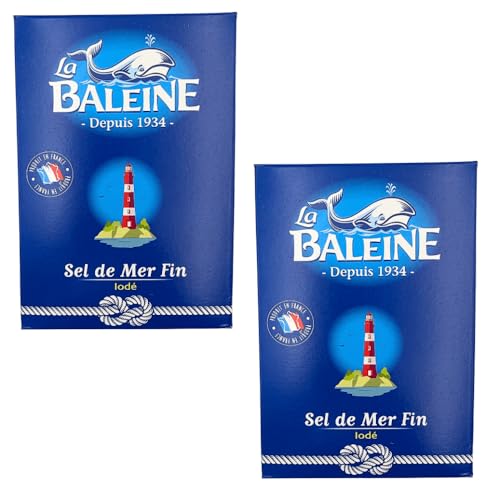 La Baleine Iodised Fine Table Salt 1kg x 2