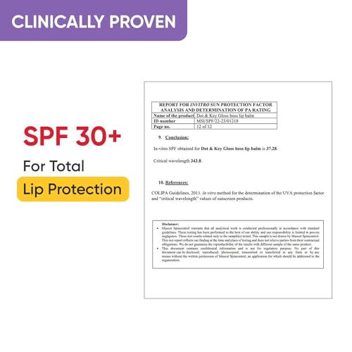 Dot & Key Strawberry Lip Balm (12gm) for Moisturization | Soft and Naturally Pink Lips |Tinted Lip Balm with SPF 30 & Vitamin C + E | Fades Lip... - Image 6