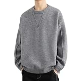 [Topsky] セーター メンズ 冬服 ニット メンズ秋服 クルーネック トップス ファッション 大きいサイズ 長袖 暖かい 無地 厚手 防寒服 カジュアル インナー セーター