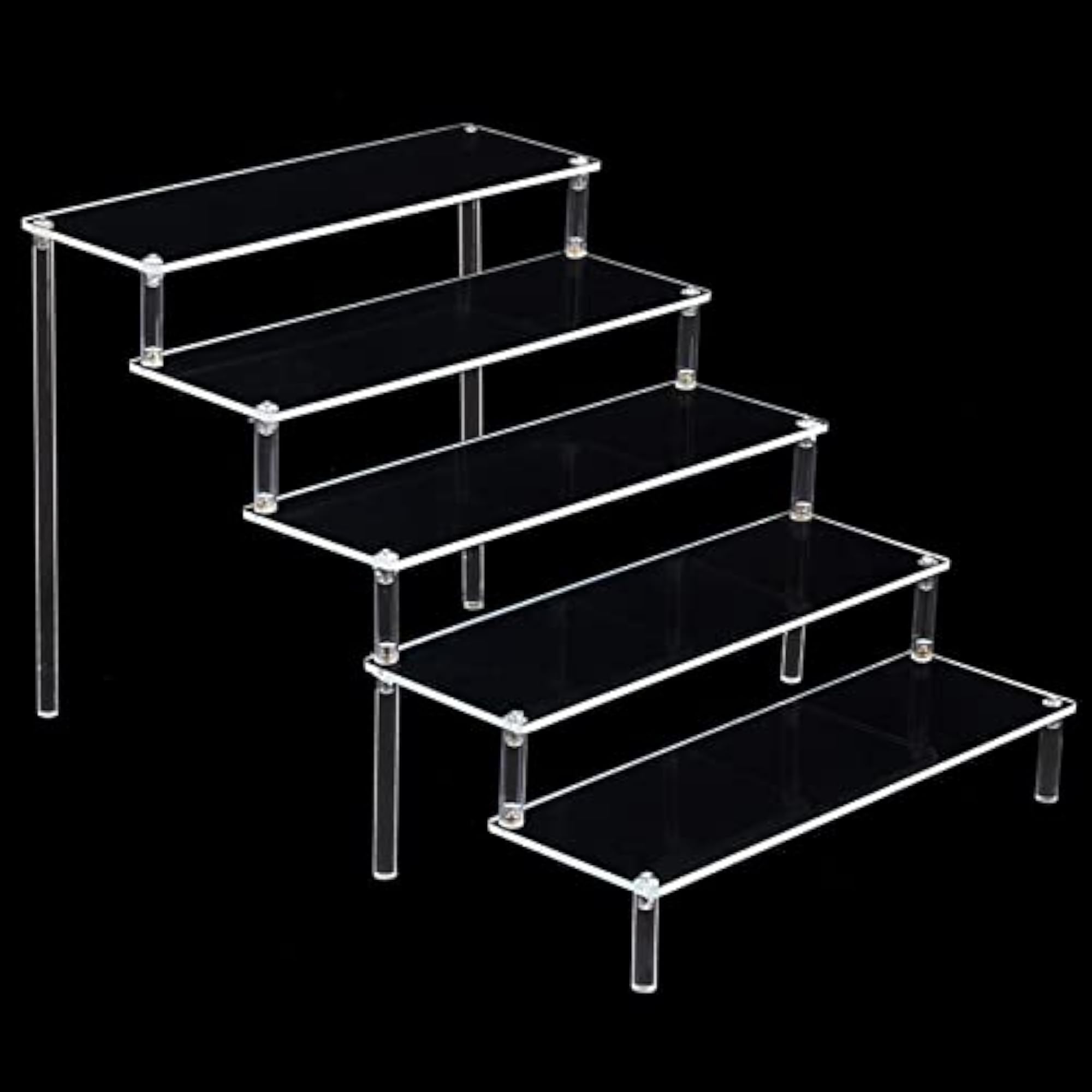 Multi Purpose Ladder Tier Acrylic Rack