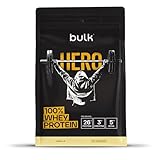 Bulk Hero 100% Whey Protein Powder | Vanilla | 65 Servings | 26g Protein + 3g Creatine | 5g BCAAs | Low Sugar | Fast Absorption | Isolate, Hydrolysed & Concentrate Blend