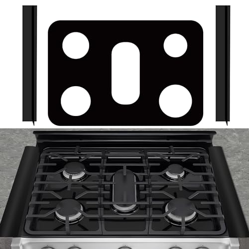 Stove Burner Covers - Reusable Stove Cover For 30 Inch LG Gas Range Model LRG3093 LRG3095 LRG3061 LRG3193 - Non-Stick Washable Stove Top Cover With 2Pcs Stove Gap Covers For 30 LG Stove Top Protector