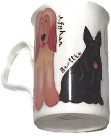 Afgan, Scottie, Old English & Cocker Spaniel Dog Lovers Fine Bone China Mug