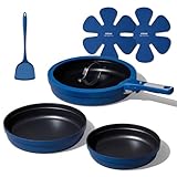 CAROTE 8Pcs Non Stick Frying Pans Set 3...