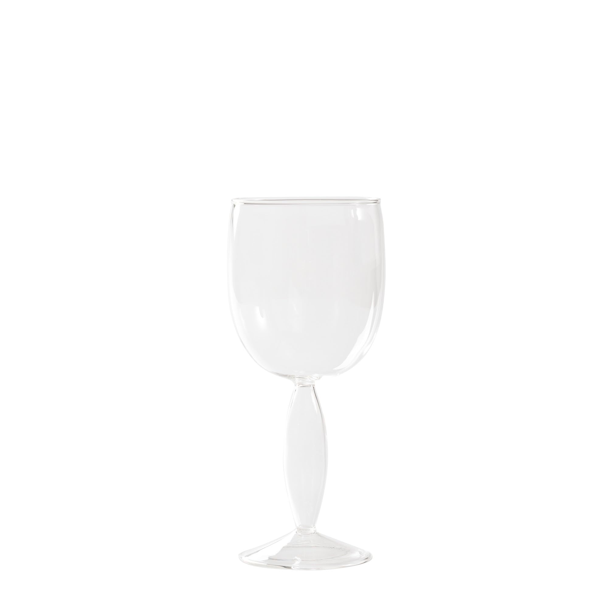 Zafferano - Juego de 4 copas de vino tinto Dorici de vidrio de borosilicato soplado a mano transparente - Elegancia y diseño para degustaciones exclusivas
