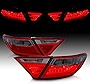 AmeriLite Red Smoke LED Parking Light Bar LED Brake Tail Lights Pair For 2015-2016 Toyota Camry 4Dr Sedan