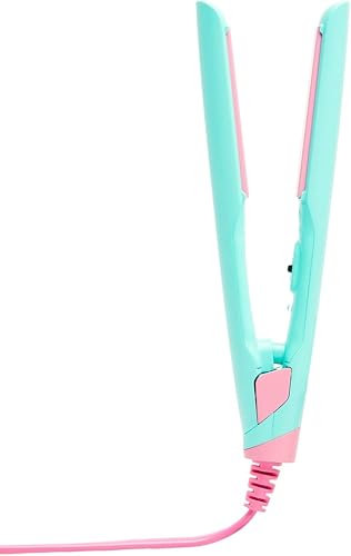 Flower Beauty . Plancha plana de viaje de 75 pulgadas, alisadora de pelo de tamaño de viaje para un estilo brillante, suave y duradero, plancha