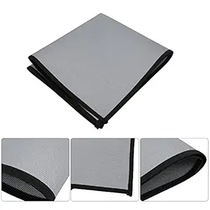 A K Homes -Grill Mats Deck Protector, Silicone 60x53cm Fireproof Cloth Fire Pit Mat for Camping for Outdoor Picnic