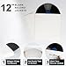 20ct 12-Inch LP Vinyl Record Jackets - 350gsm White Cardboard Covers, Blank Album for Outer Sleeves, No Center Hole, for CD Collection