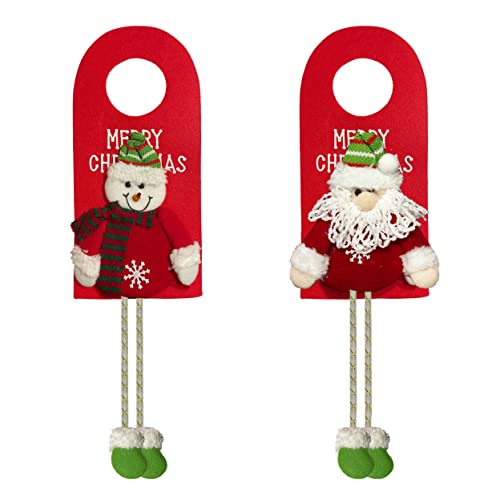 LLangfei 2 colgantes para puerta de Navidad, para puerta, diseño de Navidad Cover