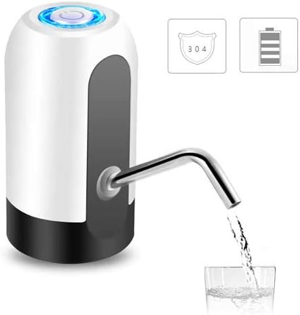 Rechargable Wireless Auto Electric Gallon Bottled Drinking Water Pump Dispenser Switch, Automatic Electric Water Drinking Portable Button Pump For Kitchen Home Office And Outdoor Camping
