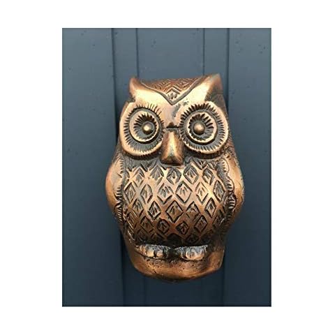 Casas Baby Owl Door Knocker Copper Cover