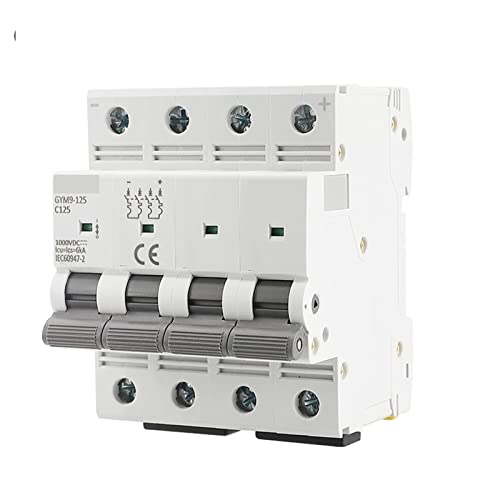 Mini disyuntor DC 6KA con protección magnetotérmica 4 Pole 1000VDC 5