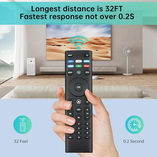 Image of Luyeper Replacement Control for All Vizio Smart TV Remote - No Setup | XRT140 Remote for Vizio E V M D P PX Series, HD, Full HD, 4K, Quantum, Quantum Pro Smart TV