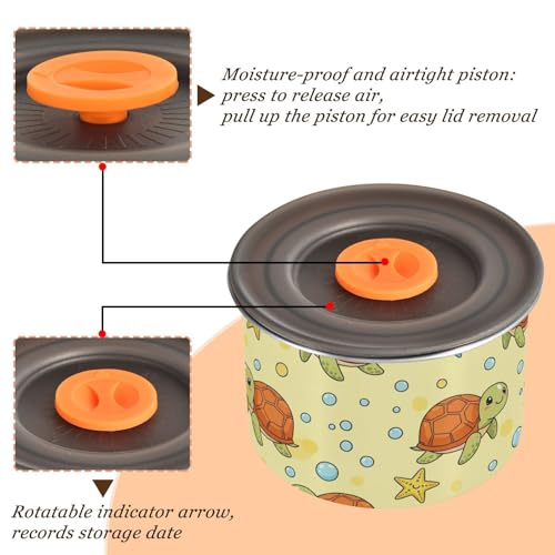 Contenedor de café hermético de acero inoxidable 900 ml miniatura 3