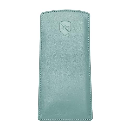 Image of ALLEN & MATE 100% Leather Slim Glasses Case for Reading and Computer Glasses for Men & Women