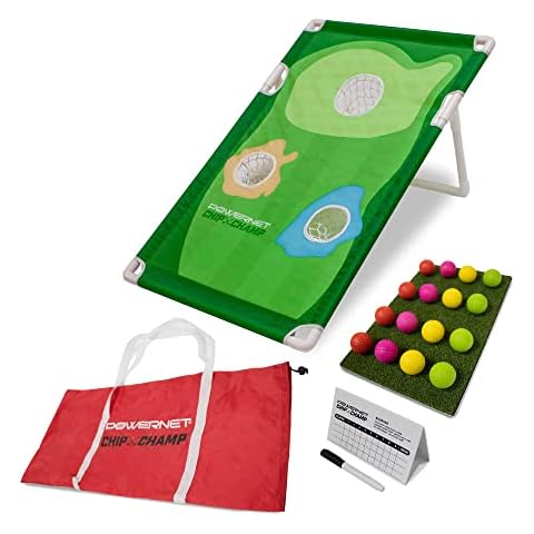 PowerNet Chip Champ Golf Portable Cornhole Game | Fun for Any Age or Skill Set | Indoor or Outdoor Tailgate or Backyard | Great Gift for Men or Any Golfer Cover