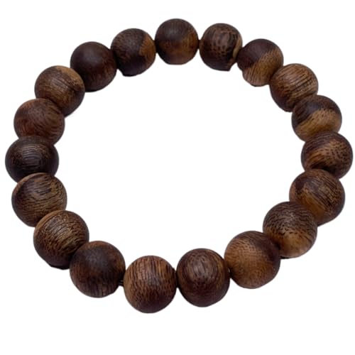 Bracelet en bois d'agar Fusen et argile rouge de qualité coulante