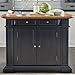 homestyles Americana Black Kitchen Island