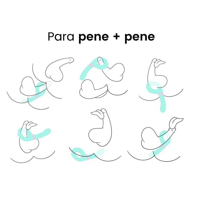 Kay, Vibrador para Parejas, Estimulación de Clítoris, Recargable USB, 7 Modos de Vibración, 3 Velocidades, Silicona y ABS (Azul)