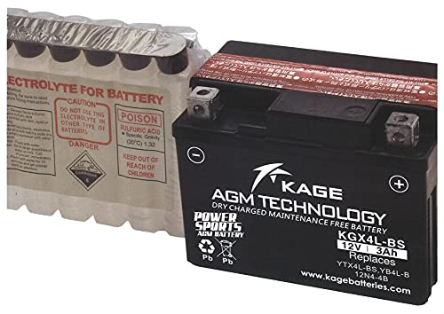 GS���A�T YB4L-B/YTX4L-BS �݊��i/12N4-4B �݊��i �����\�o�C�N�p�V�[���h�^�o�b�e���[ �t���[�d�� KAGE Battery/�e�o�b�e���[�y�i�ԁzKGX4L-BS�y�݊��o�b�e���[�zYTX4L-BS FTX4L-BS YT4L-BS 