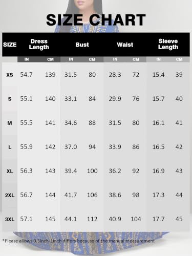 Image of Plus Size Maxi Dress for Women V Neck 3 /4 Sleeve Wrap Dress