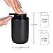 BosilunLife Black Soap Dispenser Set - 2 Pack 12oz Ceramic Dish Soap Dispenser with Rust Proof Pump for Kitchen, Hand Soap and Lotion Set Suitable for Farmhouse Bathroom Decor with Waterproof Labels