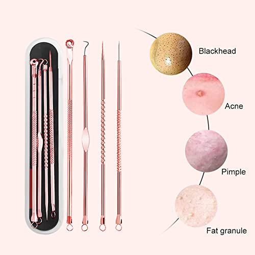 Pickel Ausdrücken Werkzeug,Pickelentferner,Mitesserentferner,Komedonenquetscher,Gesichtsreinigungs- und… - Image 5
