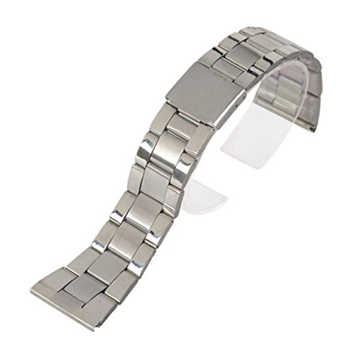 Bracelet de montre en acier inoxydable 12-24mm à double fermoir