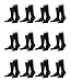 Produktbild FALKE Herren Family Socken Strümpfe 14645 12er Pack, Sockengröße:39-42;Artikel:14645-3000 black