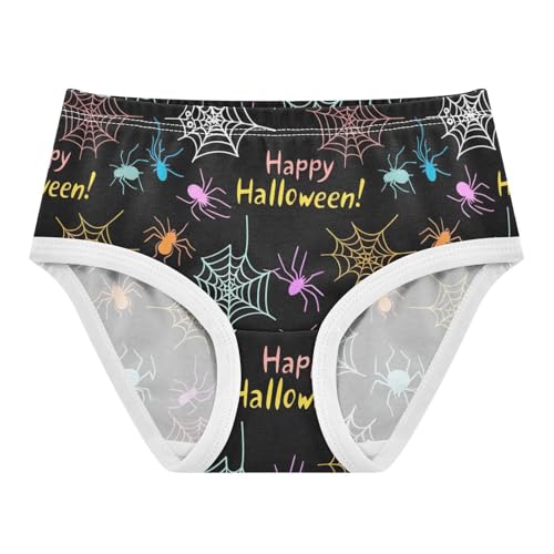 Cotton Toddler Underwear Floral Halloween Colorful Spiders Bats Black Cute Panties Girl Fun Kids Briefs Undies 2t