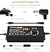 Universal Power Supply 3V~36V 4A 144W Adjustable Variable AC/DC Adapter Charger, 100V-240V AC to DC Converter with LED Voltage Display & 14 Tips & Polarity Converter & Test Lead