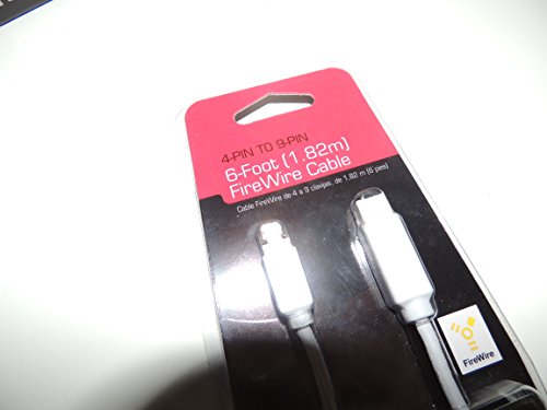 Gigaware 6-Ft. 4-Pin to 9-Pin IEEE 1394 FireWire Cable