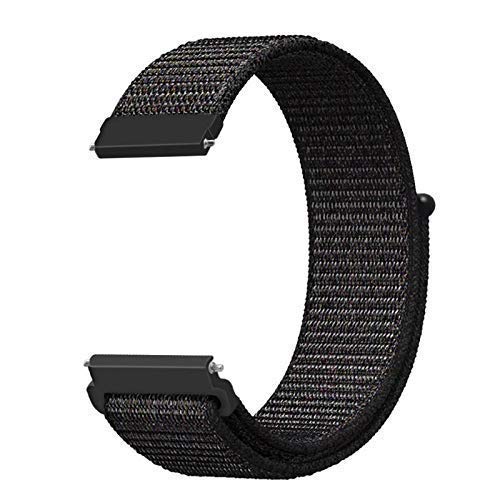 DIVERTS Nylon Watch Strap Band Compatible for Samsung Galaxy Watch 3 45mm Samsung Gear S3 Frontier/Classic/Amazfit Pace Stratos Watch S/S pro OnePlus Watch Strap Only 22 mm (Black) (B09MTQTZ8Y) Amazon Price History, Amazon Price Tracker