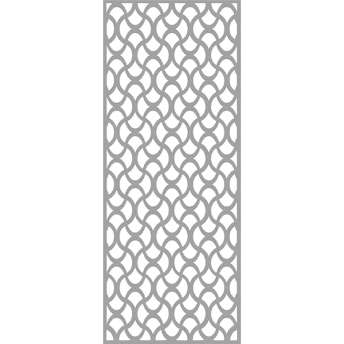 Image of 19 3 /8 inchW x 49 3 /8 inchH x 3 /8 inchT Resort Decorative Fretwork Wall Panels in Architectural Grade PVC