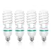 LimoStudio 45 Watt, 6500K Pure White Fluorescent Daylight Balanced Light Bulb [x4] for Photography and Video Lighting, AGG874