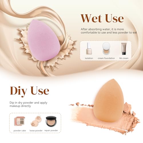 Make Up Sponge, 8 Pieces Beauty Foundation Blending Beauty Sponge - Image 2