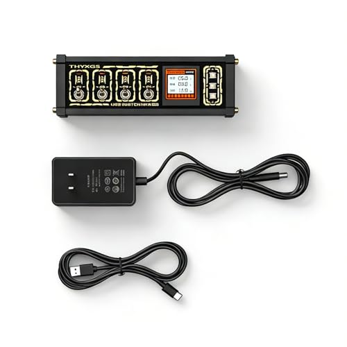 THYXGS 8-Port-USB-Dockingstation, 1,54'-USB-C-Splitter, Blockschalter, WLAN-Zeitsynchronisation/Punktmatrixanimation/Benutzerdefinierte Bilder/Erweiterungsdock Für Smartphones Und Tablets