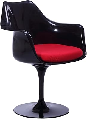 Maisie Armchair - ABS Black-abs red-Fabric