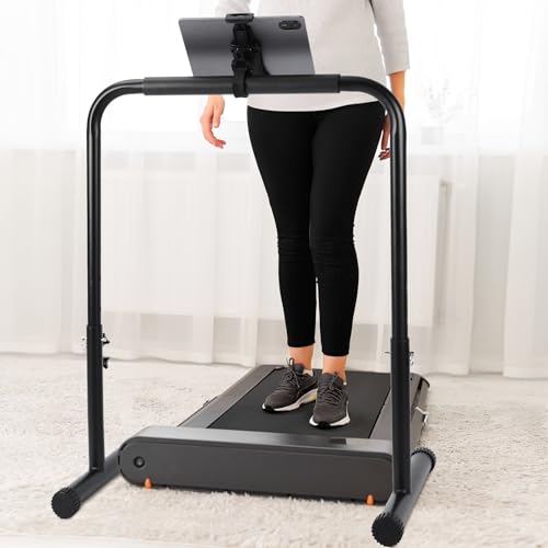 Leinuosen 24.4 Inch Walking Pad Handle Bar Attachment Only with Phone Holder Adjustable Treadmill Handrail Height from 30.7 to 39.37 Inch Comfortable Grip Stainless Steel Frame Stable by Leinuosen - Image 7