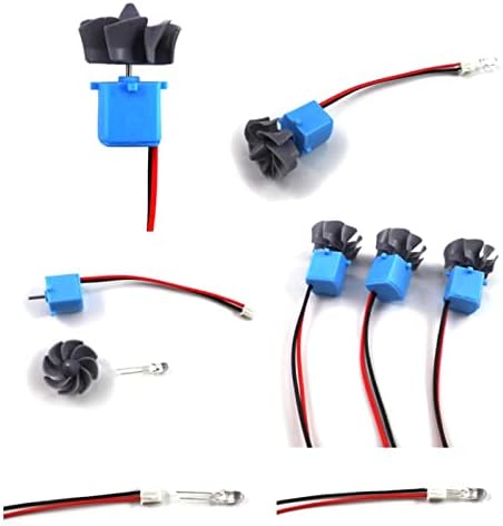 FewNvWa 14x Mini Wind Generator DIY Wind Generator Set Wind Generator Miniature Wind Model Learning Game for Students Children Experiment Project - 2