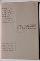 Preliminary Survey of the Vocabulary of White Alabamians 0817306560 Book Cover