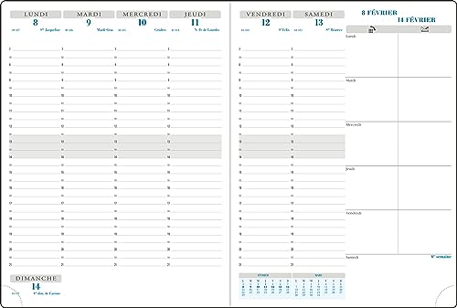 Exacompta Agenda semainier Horizons 27 Sésame 21 x 27 cm 2027 - vue 2