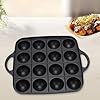 IEUDNS Takoyaki Grill Pan Meatball Baking Tray Kitchen Tools Easy to Use Cookware 16 Cavities Takoyaki Ball Maker for Home Backyard #5