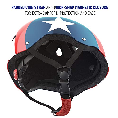 Noggn Bike, Skateboard And Scooter Helmet For Adult And Teens | Size Medium-Large For Men, Women, Boys And Girls 14+ (Us Star (Medium-Large/Adult Youth)) #TOP4