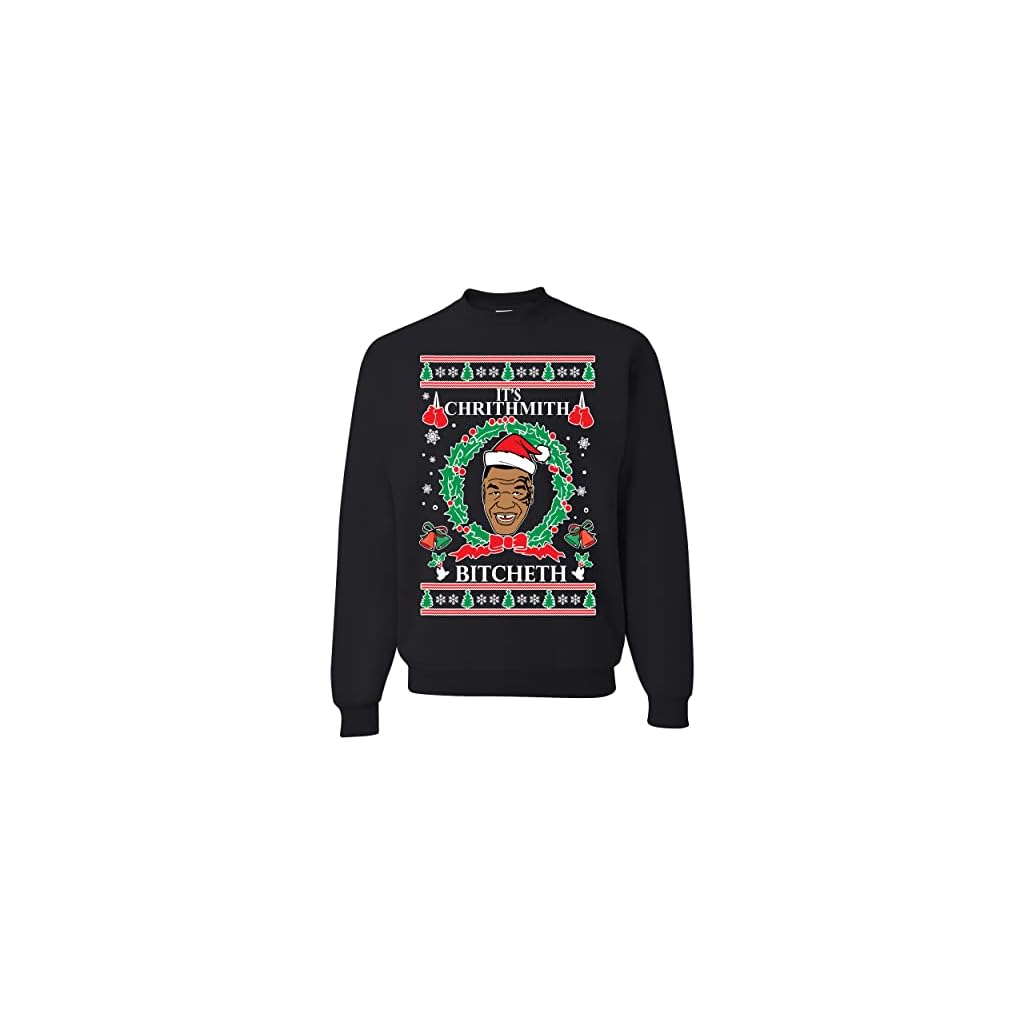 It's Chrithmith Bitcheth Lisp Ugly Christmas Sweater Unisex Crewneck