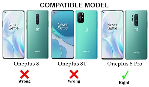 Image of Jkobi Lifetime Anti-Yellow MagSafe Compatible Clear Back Cover Case for OnePlus 8 Pro (Sleek Hard Crystal | Shockproof and Camera Protection)