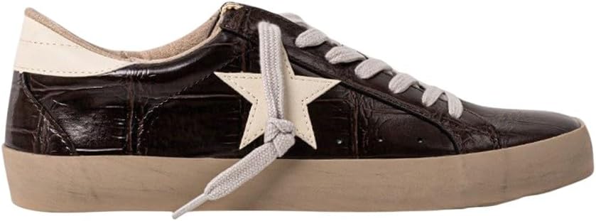 SHUSHOP Womens Paula Lace Up Sneakers Shoes Casual